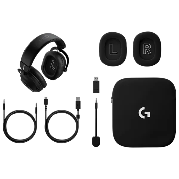 Наушники Logitech G Pro X 3 Черный Беспроводные + Проводные/ Игровой photo 3