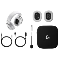 Наушники Logitech G Pro X 3 Белый Беспроводные + Проводные/ Игровой photo 3