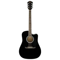 Электроакустическая гитара Fender FA-125CE 4/4, Dreadnought, Черный
