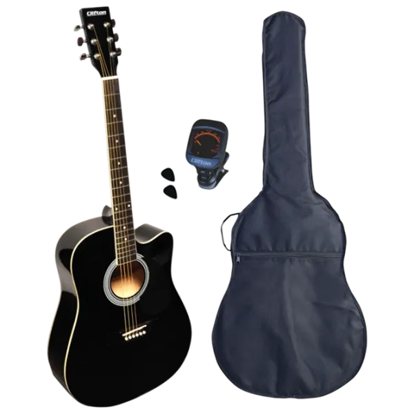 Chitară acustică Clifton 41 4/4, Dreadnought, Black photo 1