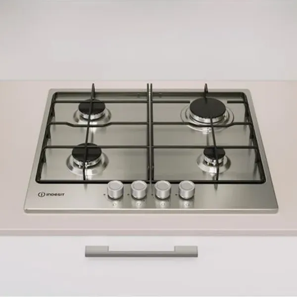 Plită încorporabilă pe gaz Indesit THP 642 IX/I 1 Inox / Inox photo 3
