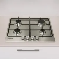 Plită încorporabilă pe gaz Indesit THP 642 IX/I 1 Inox / Inox photo 3