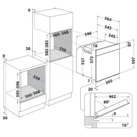 Духовой шкаф Whirlpool WOI4S8CM1SBA 3450 Вт/ Черный photo 11