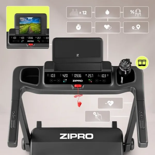 Bandă de alergat Zipro Ramble 16 km/h / 130 kg / Black photo 20