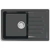 Chiuvetă Marrbaxx Z016Q4 74 x 49 / Piatră artificială / Black