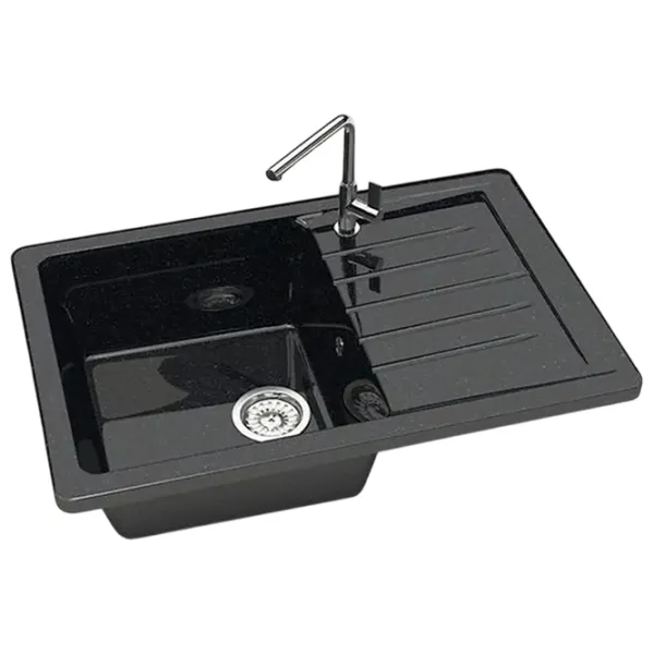 Chiuvetă Marrbaxx Z016Q4 74 x 49 / Piatră artificială / Black photo 3