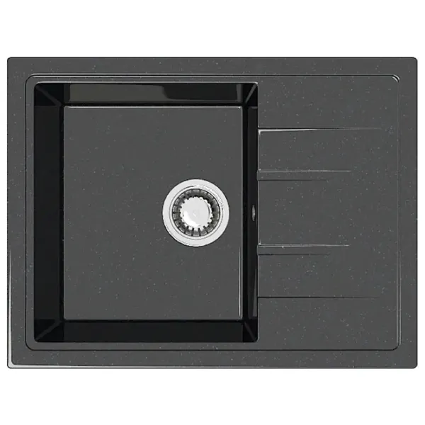 Chiuvetă Marrbaxx Z150Q4 57.5 x 47 / Piatră artificială / Black photo 1