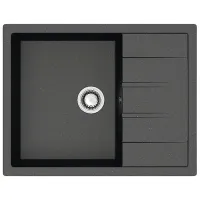 Chiuvetă Marrbaxx F151Q4 64.5 x 50.5 / Piatră artificială / Black