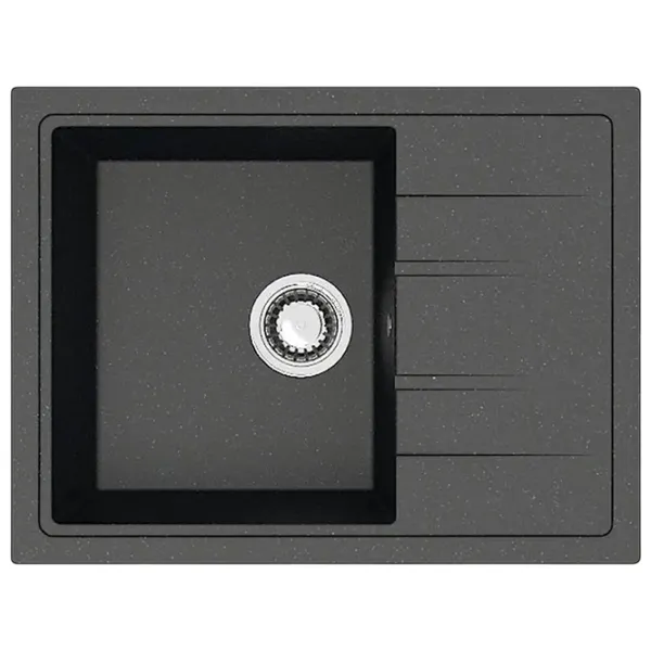 Chiuvetă Marrbaxx F150Q4 57.5 x 47 / Piatră artificială / Black photo 1
