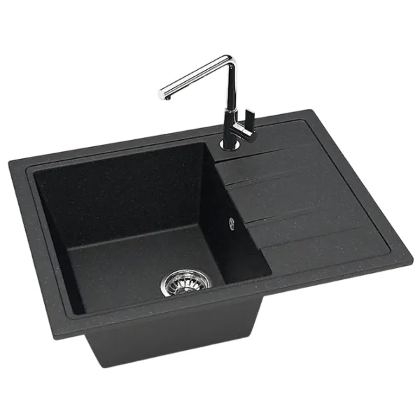 Chiuvetă Marrbaxx F150Q4 57.5 x 47 / Piatră artificială / Black photo 2