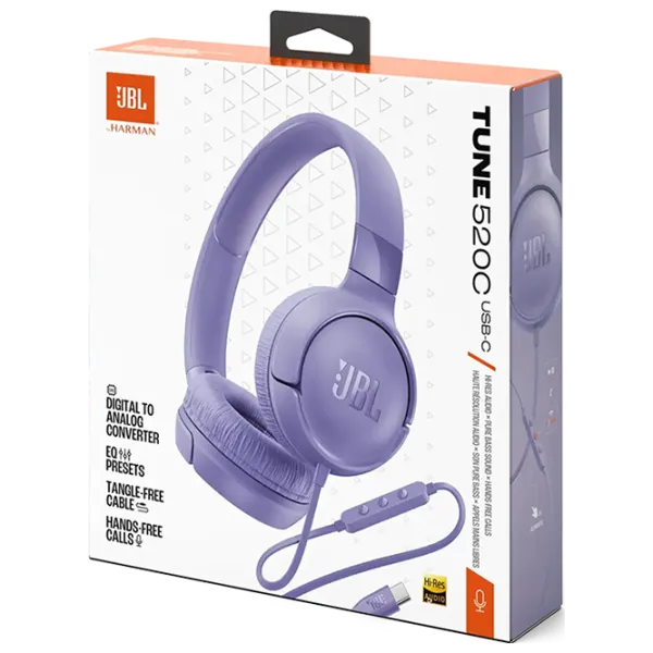 Căști JBL T520C Violet Cu fir/ Personal photo 10