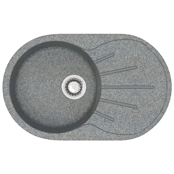 Chiuvetă Marrbaxx F110Q8 73 x 45 / Piatră artificială / Gray photo 1