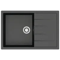 Chiuvetă Marrbaxx F161Q4 75 x 50.5 / Piatră artificială / Black