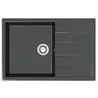 Chiuvetă Marrbaxx Z161Q4 75 x 50.5 / Piatră artificială / Black