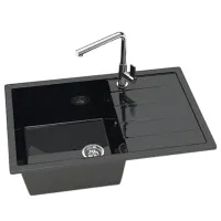 Chiuvetă Marrbaxx Z161Q4 75 x 50.5 / Piatră artificială / Black photo 3