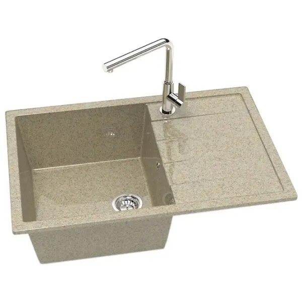 Chiuvetă Marrbaxx Z161Q5 75 x 50.5 / Piatră artificială / Sand photo 3