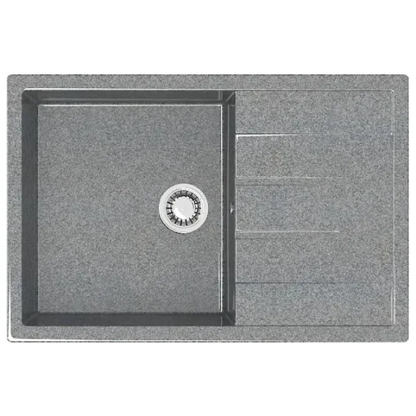 Chiuvetă Marrbaxx Z161Q8 75 x 50.5 / Piatră artificială / Gray photo 1