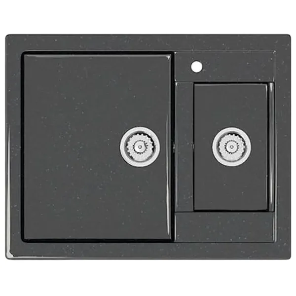 Chiuvetă Marrbaxx Z019Q4 60.5 x 49 / Piatră artificială / Black photo 1