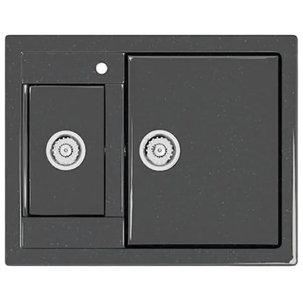Chiuvetă Marrbaxx Z019Q4 60.5 x 49 / Piatră artificială / Black photo 2