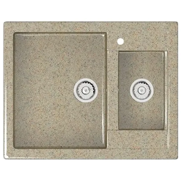 Chiuvetă Marrbaxx Z019Q5 60.5 x 49 / Piatră artificială / Sand photo 1