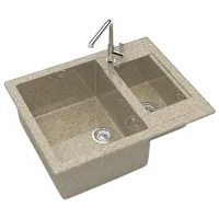 Chiuvetă Marrbaxx Z019Q5 60.5 x 49 / Piatră artificială / Sand photo 3