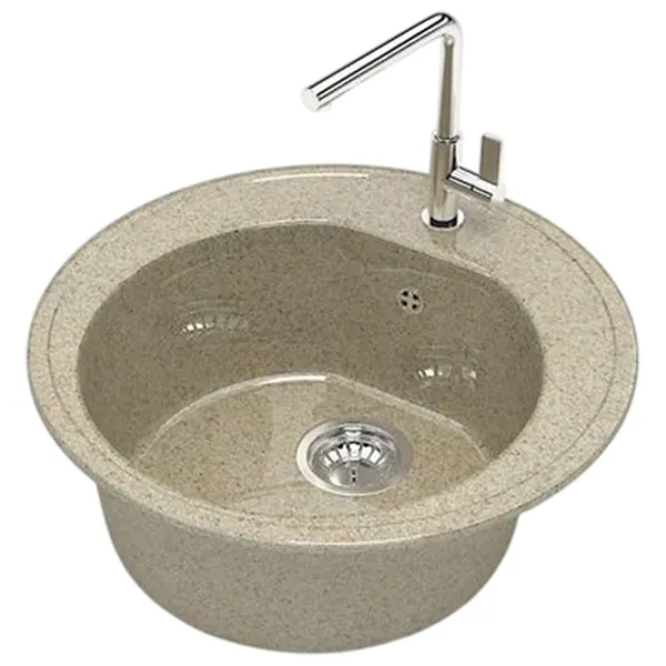 Chiuvetă Marrbaxx Z003Q5 51 x 51 / Piatră artificială / Sand photo 3