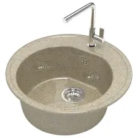 Chiuvetă Marrbaxx Z003Q5 51 x 51 / Piatră artificială / Sand photo 3