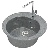 Chiuvetă Marrbaxx Z003Q8 51 x 51 / Piatră artificială / Gray photo 3