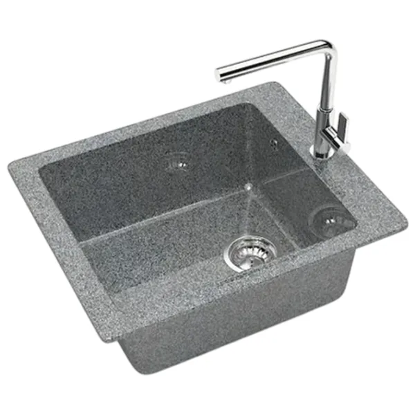 Chiuvetă Marrbaxx Z008Q8 50 x 42.5 / Piatră artificială / Gray photo 3