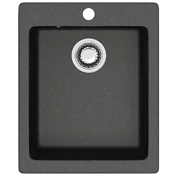 Chiuvetă Marrbaxx F008Q4 50 x 42.5 / Piatră artificială / Black photo 1