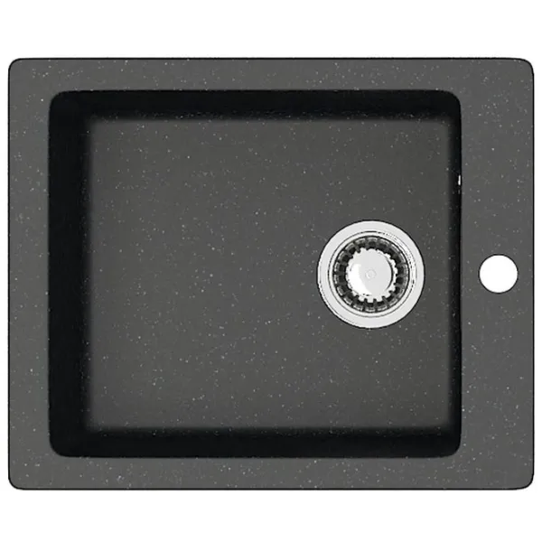 Chiuvetă Marrbaxx F008Q4 50 x 42.5 / Piatră artificială / Black photo 2