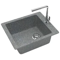 Chiuvetă Marrbaxx F008Q8 50 x 42.5 / Piatră artificială / Gray photo 3