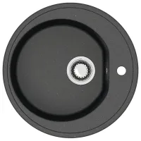 Chiuvetă Marrbaxx F003Q4 51 x 51 / Piatră artificială / Black photo 2