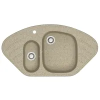 Chiuvetă Marrbaxx F023Q5 94.5 x 50 / Piatră artificială / Sand