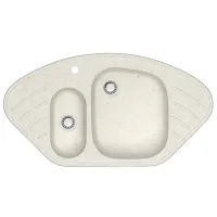 Chiuvetă Marrbaxx F023Q7 94.5 x 50 / Piatră artificială / White