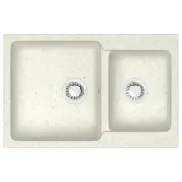 Chiuvetă Marrbaxx F191Q7 76.5 x 50 / Piatră artificială / White