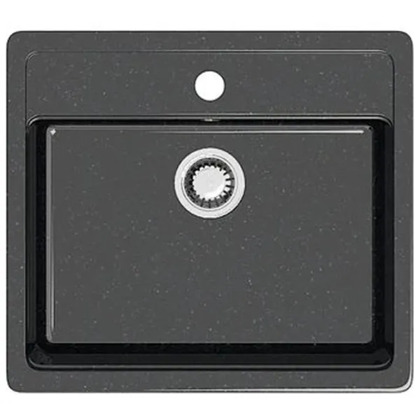 Chiuvetă Marrbaxx Z009Q4 57 x 50.5 / Piatră artificială / Black photo 1