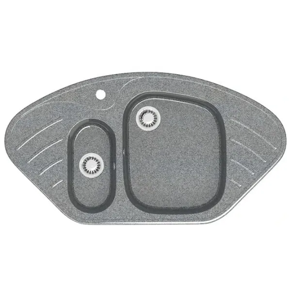 Chiuvetă Marrbaxx Z023Q8 94.5 x 50 / Piatră artificială / Gray photo 1
