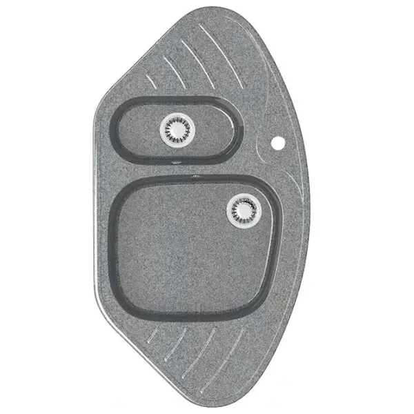 Chiuvetă Marrbaxx Z023Q8 94.5 x 50 / Piatră artificială / Gray photo 2
