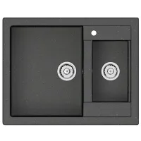Chiuvetă Marrbaxx F019Q4 60.5 x 49 / Piatră artificială / Black