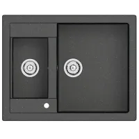 Chiuvetă Marrbaxx F019Q4 60.5 x 49 / Piatră artificială / Black photo 2
