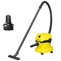 Промышленный пылесос KARCHER WD 2 Plus V-12/4/18 + щетка WD 1000 Вт / Желтый