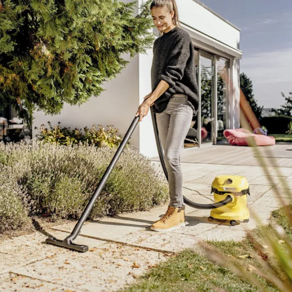 Промышленный пылесос KARCHER WD 2 Plus V-12/4/18 + щетка WD 1000 Вт / Желтый photo 5
