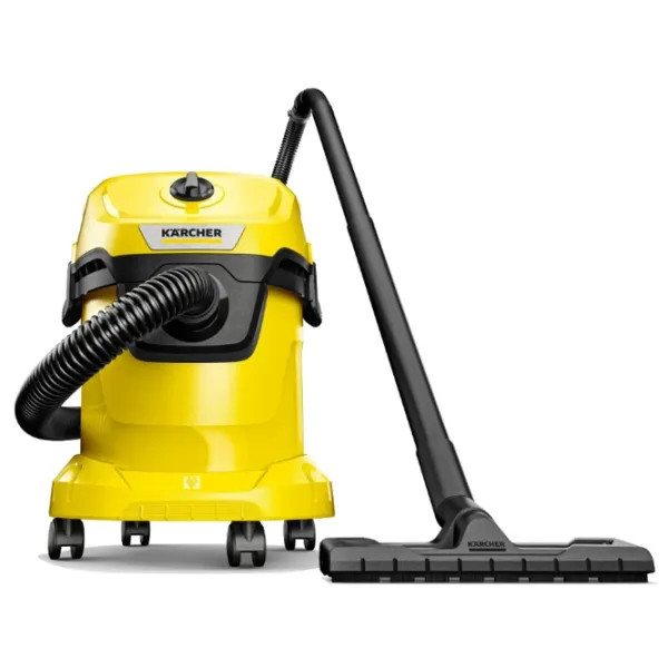 Промышленный пылесос KARCHER WD3 V-15/4/20 + щетка WD 1000 Вт / Желтый photo 2