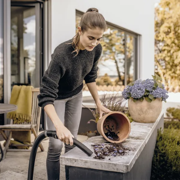 Промышленный пылесос KARCHER WD3 V-15/4/20 + щетка WD 1000 Вт / Желтый photo 7