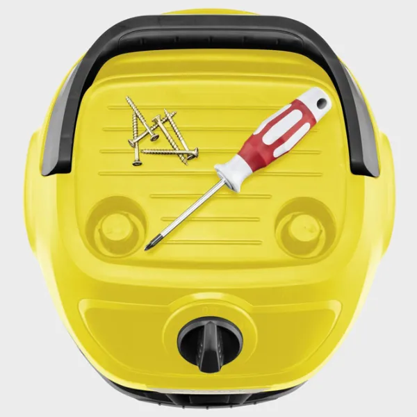 Промышленный пылесос KARCHER WD 1 Classic + щетка WD 850 Вт / Желтый photo 3