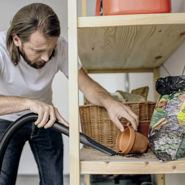 Промышленный пылесос KARCHER WD 1 Classic + щетка WD 850 Вт / Желтый photo 8