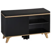 Тумба для обуви Kesper 15943 48 x 77 x 30см /Black /Черный