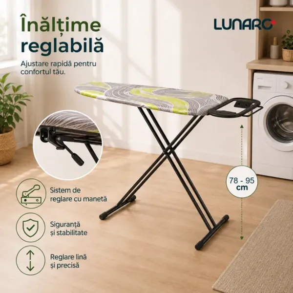 Masă de călcat Lunaro VERA-BK Clasic/ Multicolor photo 7