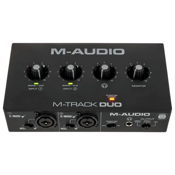 Interfață audio M-Audio M-Track DUO 48 kHz / / Black photo 1